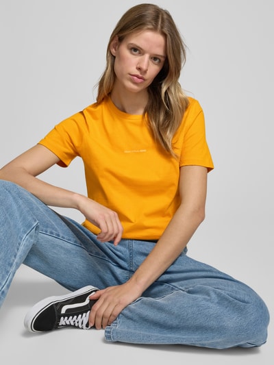 Marc O'Polo Denim T-Shirt mit Label-Print Orange 3