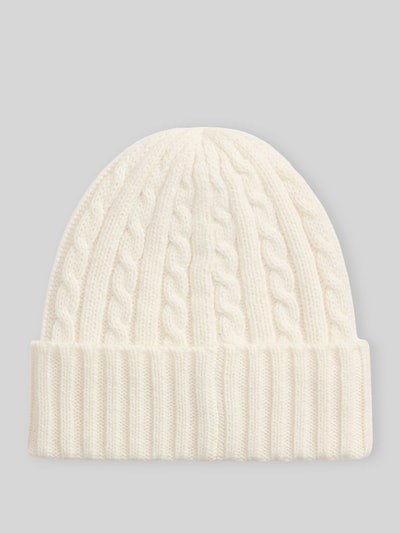 Lauren Ralph Lauren Mütze mit breitem Umschlagrand Offwhite 2