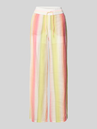 Marc Cain Wide Fit Stoffhose aus Viskose-Mix mit Tunnelzug Pink 2