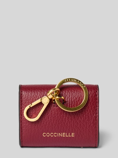 Coccinelle Portemonnaie mit Logo-Print Modell 'Soft' Bordeaux 2