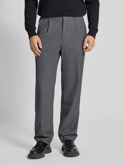 Tom Tailor Denim Chinosy o luźnym kroju z dodatkiem wiskozy Średnioszary melanż 4