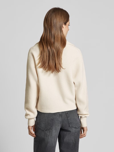 MAX&Co. Strickpullover mit Strukturmuster Modell 'VERMUT' Offwhite 5