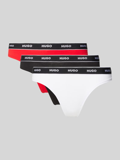 HUGO String mit Stretch-Anteil im 3er-Pack Rot 1