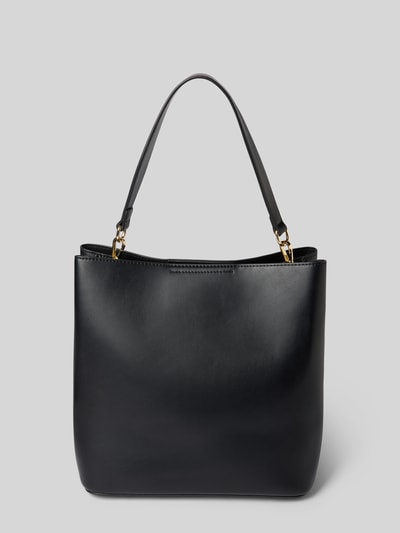 Seidenfelt Hobo Bag in Leder-Optik Modell 'LILLA' Black 4