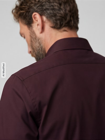 OLYMP Level 5 Body Fit Businesshemd mit extra langem Arm Bordeaux 3