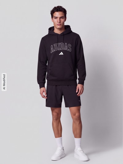 adidas Sportswear Hoodie mit Logo-Schriftzug Modell 'M COLLEGIATE HD' Black 1