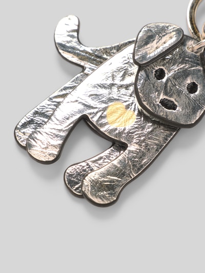 Seidenfelt Schlüsselanhänger mit Motiv-Print Modell 'My Dog' Silber 2