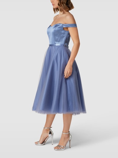 Laona Cocktailkleid mit Herz-Ausschnitt Rauchblau 4