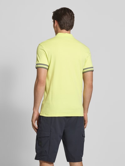 BOSS Green Slim Fit Poloshirt aus reiner Baumwolle Modell 'POLO ZONE' Hellgruen 5
