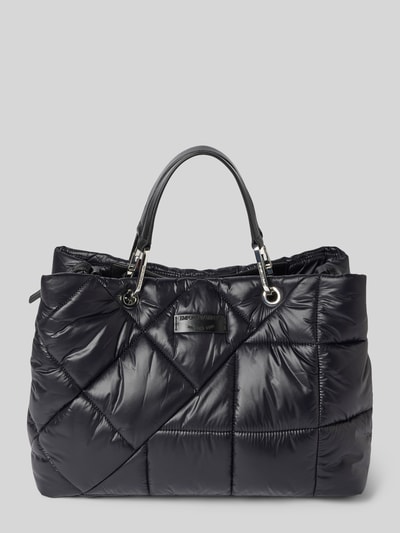 Emporio Armani Shopper mit Steppnähten Modell 'MYEA' Black 2