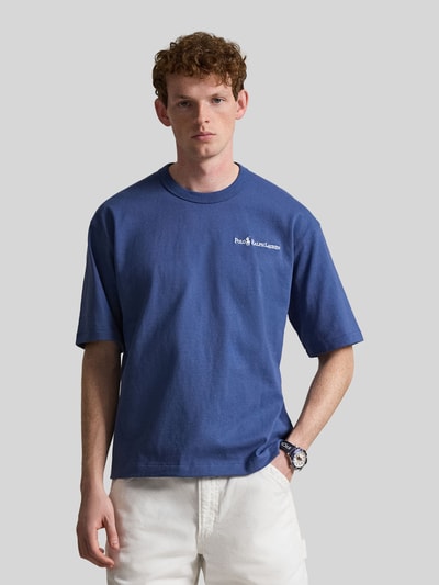 Polo Ralph Lauren Relaxed Fit T-Shirt aus reiner Baumwolle Rauchblau 4