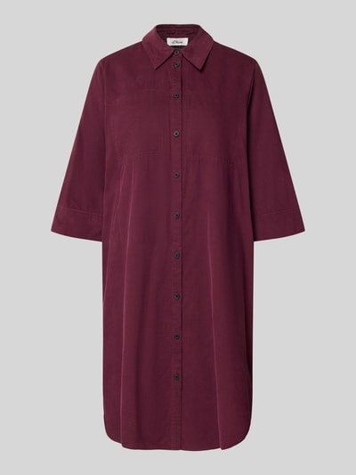 s.Oliver RED LABEL Midi-jurk met corduroy structuur Bordeaux - 1