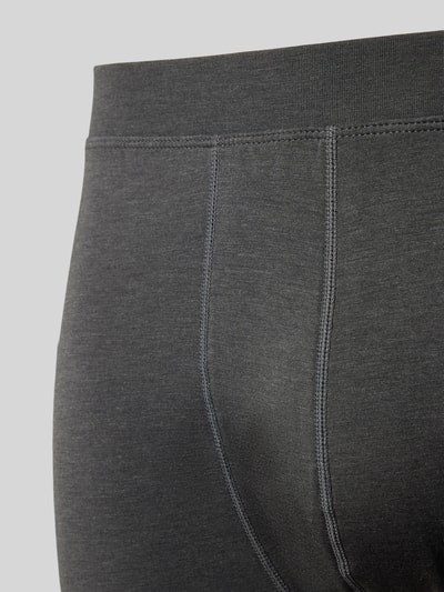 Schiesser Lange Unterhose mit Label-Detail Anthrazit 2