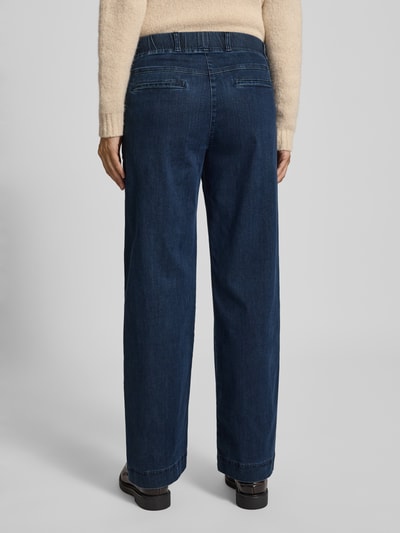 Raphaela By Brax Flared jeans met elastische band, model 'Pam' Marineblauw - 5