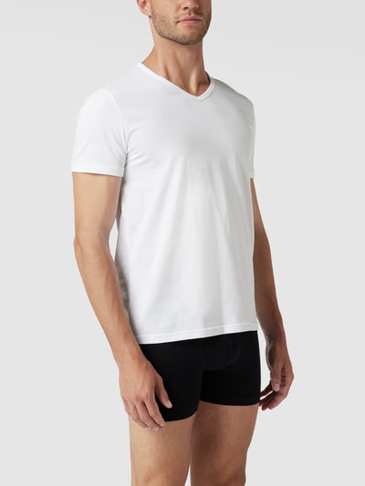 Emporio Armani T-shirt met V-hals in set van 2 Wit - 1