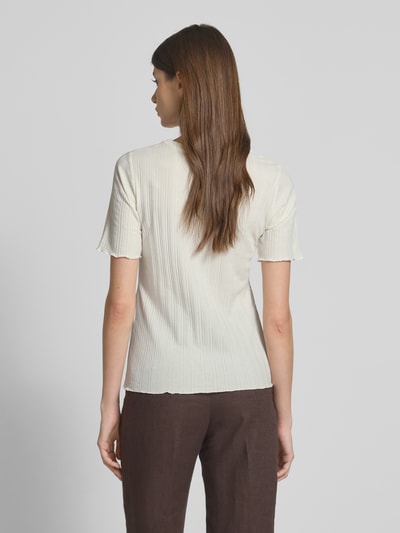 Smith and Soul T-shirt z okrągłym dekoltem i falistym wykończeniem Beżowy 5