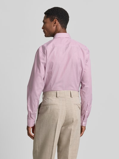 Jake*s Slim Fit Business-Hemd mit Kentkragen Bordeaux 5