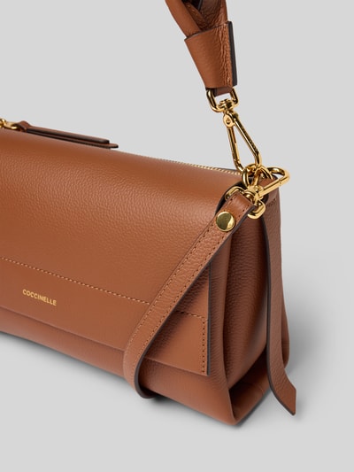 Coccinelle Torba na ramię z nadrukiem z logo model ‘Boheme’ Koniakowy 3