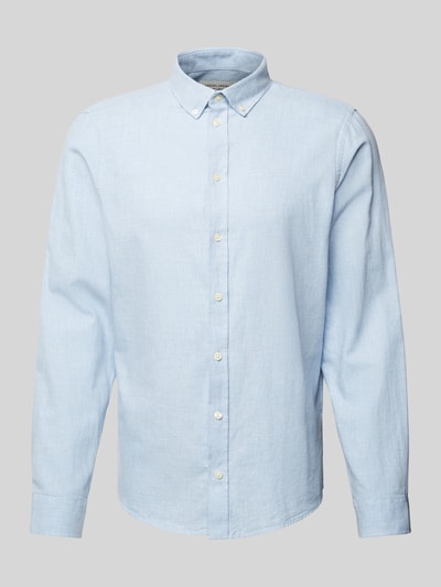 Casual Friday Regular Fit Freizeithemd mit Button-Down-Kragen Modell 'ANTON' Hellblau 2