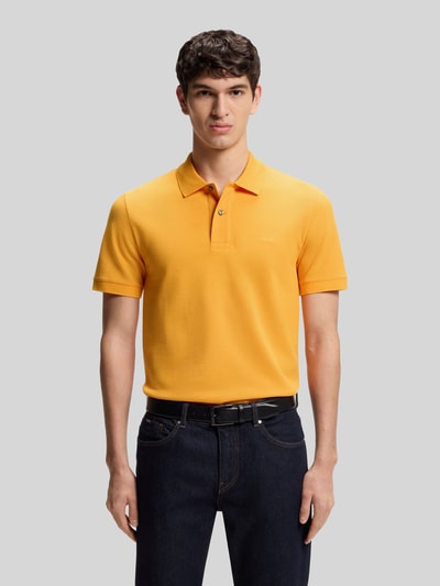 BOSS koszulka polo o kroju regular fit z czystej bawełny model 'PALLAS' Pomarańczowy 4