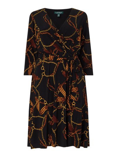 Lauren Ralph Lauren Curve PLUS SIZE Kleid im Reiter-Look  Black 1