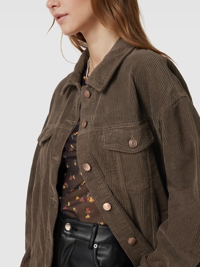 ONLY Hemdjacke in Cord-Optik Modell 'BITTEN' Anthrazit 3
