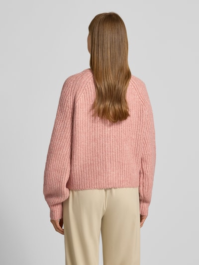 Christian Berg Woman Selection Regular fit jack met ronde hals Mauve gemêleerd - 5