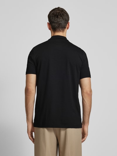 HUGO Poloshirt mit kurzem Reißverschluss Modell 'Dekok' Black 5