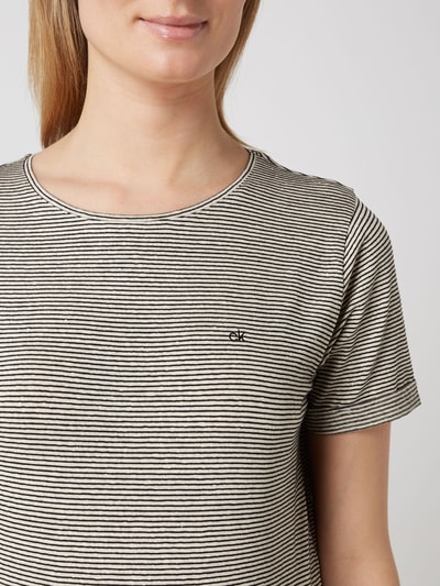 CK Calvin Klein T-Shirt mit Logo-Details  Black 3
