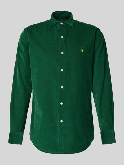 Polo Ralph Lauren Regular Fit Freizeithemd mit Logo-Stitching Modell 'CORDUROY' Dunkelgruen 2