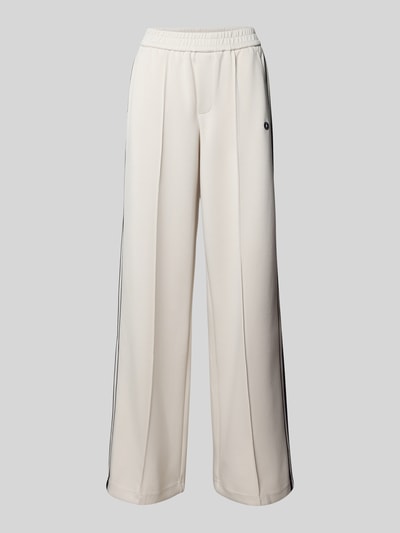 Oui Straight Leg Stoffhose mit fixierten Bügelfalten Offwhite 2