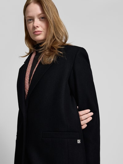 HUGO Comfort Fit Wollmantel mit 2-Knopf-Verschluss Modell 'MOJENI' Black 3