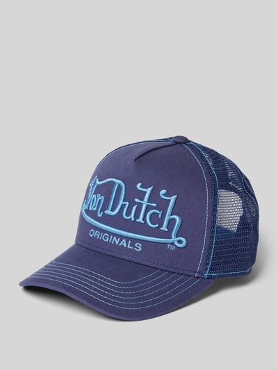 Von Dutch Trucker Cap mit Label-Stitching Modell 'RIVERSIDE' Dunkelblau 1