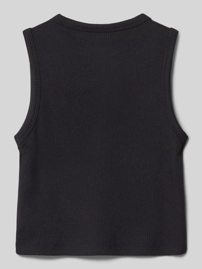 s.Oliver RED LABEL Regular Fit Tanktop aus Viskose-Mix in Ripp-Optik Black 3