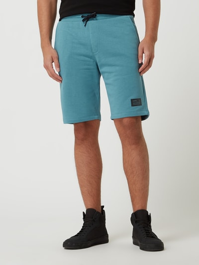 Esprit Relaxed Slim Fit Sweatshorts mit Logo-Detail  Tuerkis 4