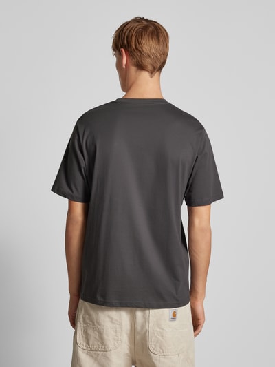 Jack & Jones T-shirt met labelprint, model 'JORVESTERBRO' Middengrijs - 5