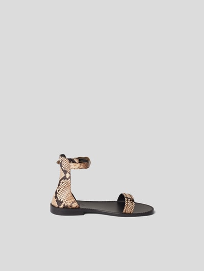 Zadig & Voltaire Sandalen mit Reptil-Optik Hellbraun 6