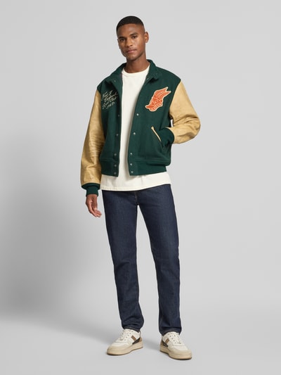 Polo Ralph Lauren Classic fit T-shirt met labelstitching Offwhite - 1