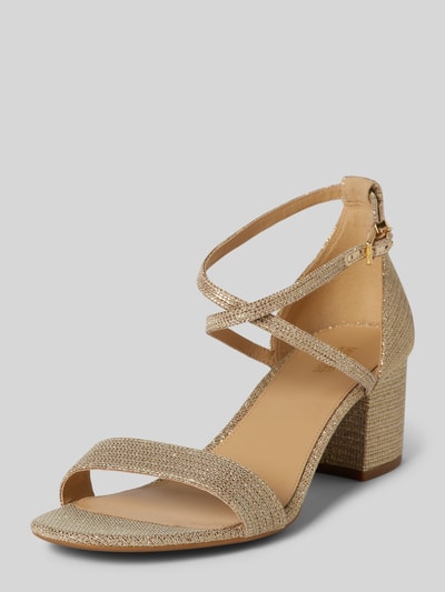 MICHAEL Michael Kors Sandalen met blokhak, model 'SERENA' Goud gemêleerd - 1