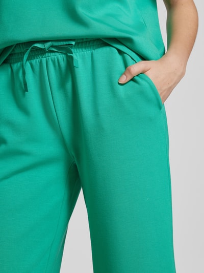 Christian Berg Woman Wide Leg Sweatpants mit elastischem Bund Smaragd 3