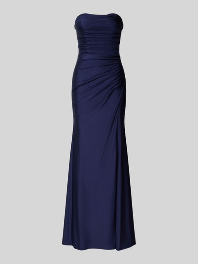 Mascara Sukienka wieczorowa z przedłużonymi plecami i falbanami Granatowy 2