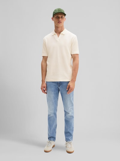Marc O'Polo Regular Fit Poloshirt aus reiner Baumwolle Offwhite 1
