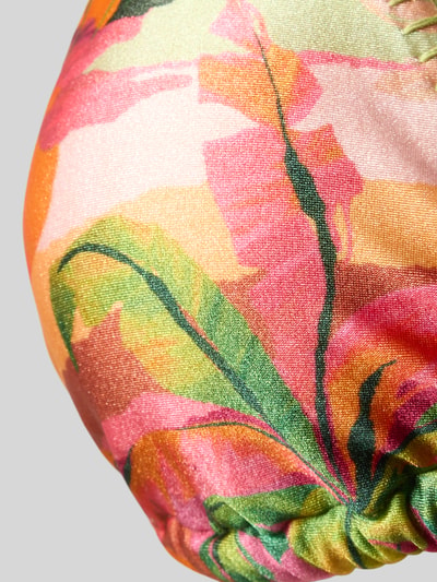 Produktfoto, Bikini-Oberteil im Allover-Look Modell 'KAMUNIBA YERO' von Banana Moon, bunter Material-Mix mit Stretch-Anteil, Schnürung, strukturierte Oberfläche, Damen, Körpernahe Passform