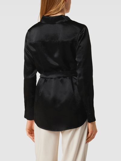 MaxMara Leisure Overhemdblouse met tailleriem, model 'HOLDIAY' Zwart - 5