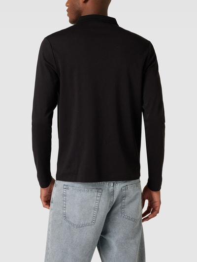 Michael Kors Poloshirt mit langen Ärmeln Modell 'INTERLOCK' Schwarz 5