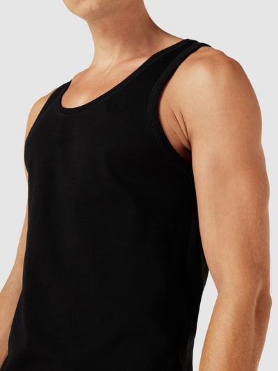 BOSS Tank Top mit Label-Detail im 3er-Pack Modell 'Modern' Black 3