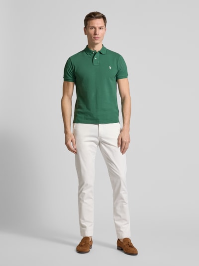 Polo Ralph Lauren Poloshirt mit Label-Stitching Smaragd 1