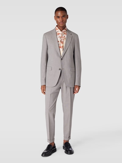 JOOP! Collection Slim Fit Business-Hemd mit Allover-Muster Modell 'Pai' Rostrot 1