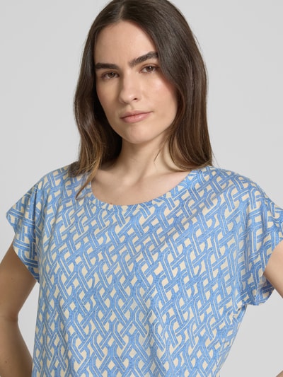 Soyaconcept Regular Fit Blusenshirt mit Kappärmeln Modell 'FELICITY' Hellblau 3