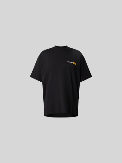 VETEMENTS T-Shirt mit Stehkragen Black 2